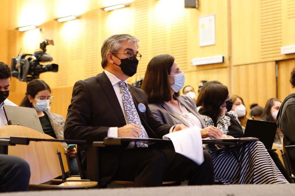 Mario Marcel en la inauguración del diplomando en periodismo económico 2022