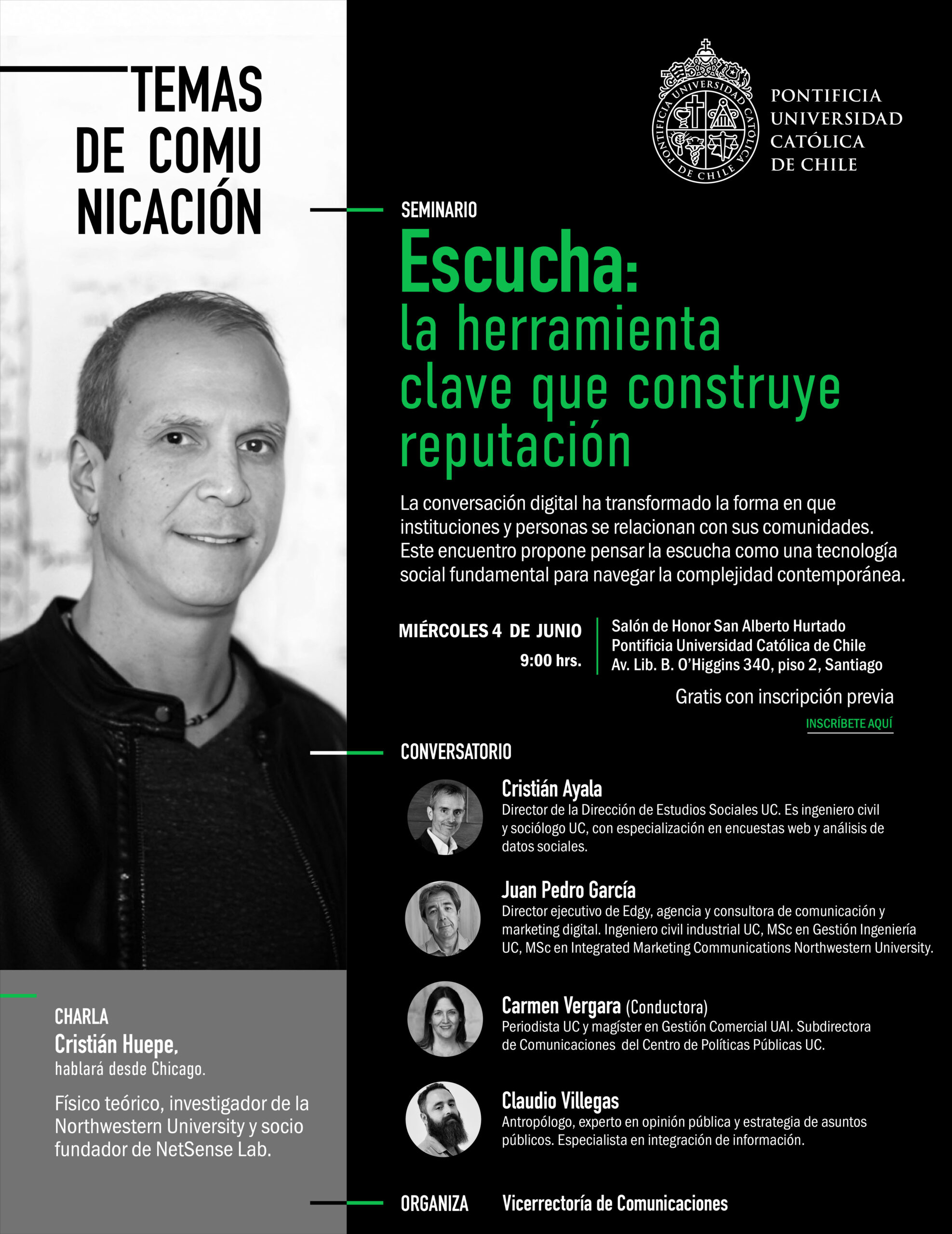 Revive el seminario Escucha: La herramienta clave que construye reputación