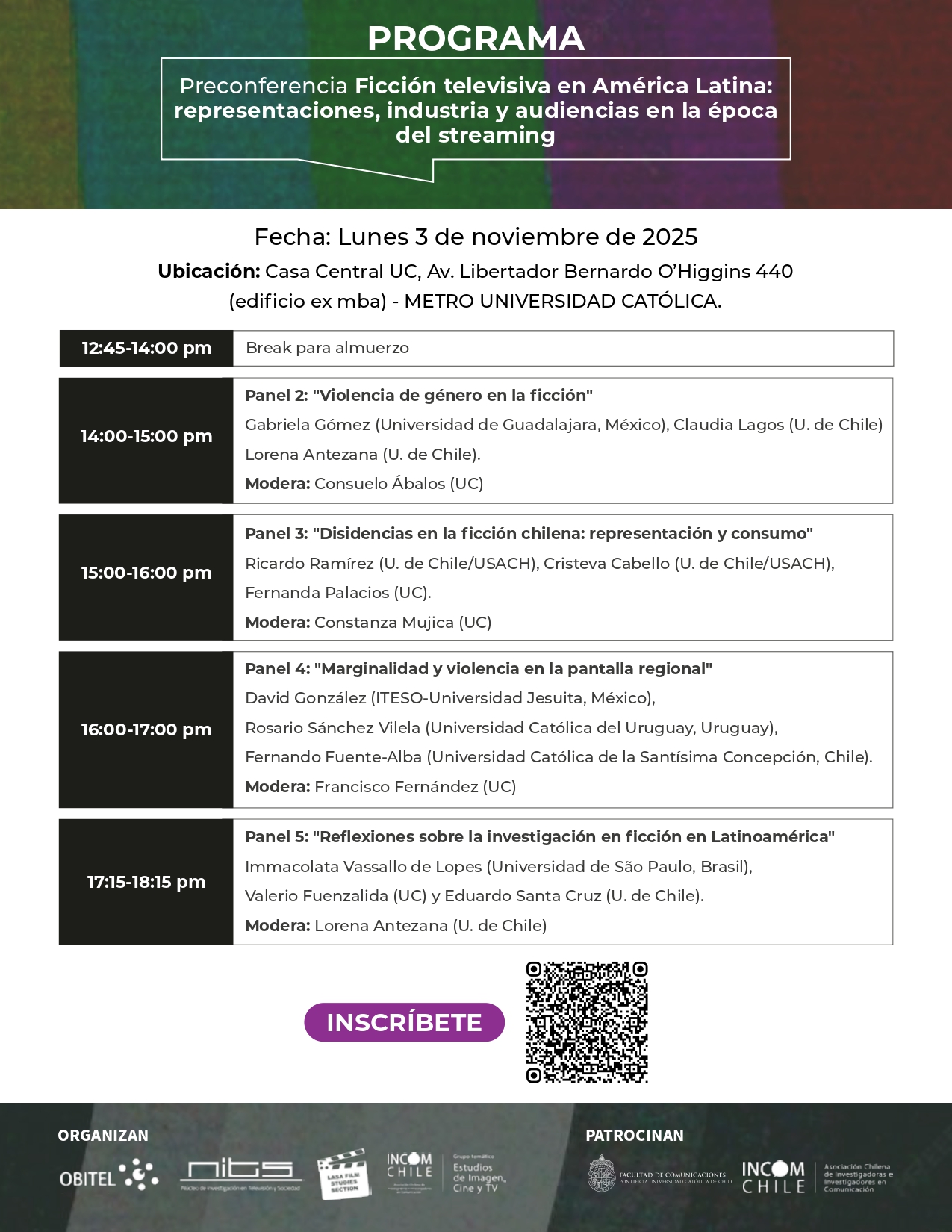 Programa Preconferencia Ficción televisiva