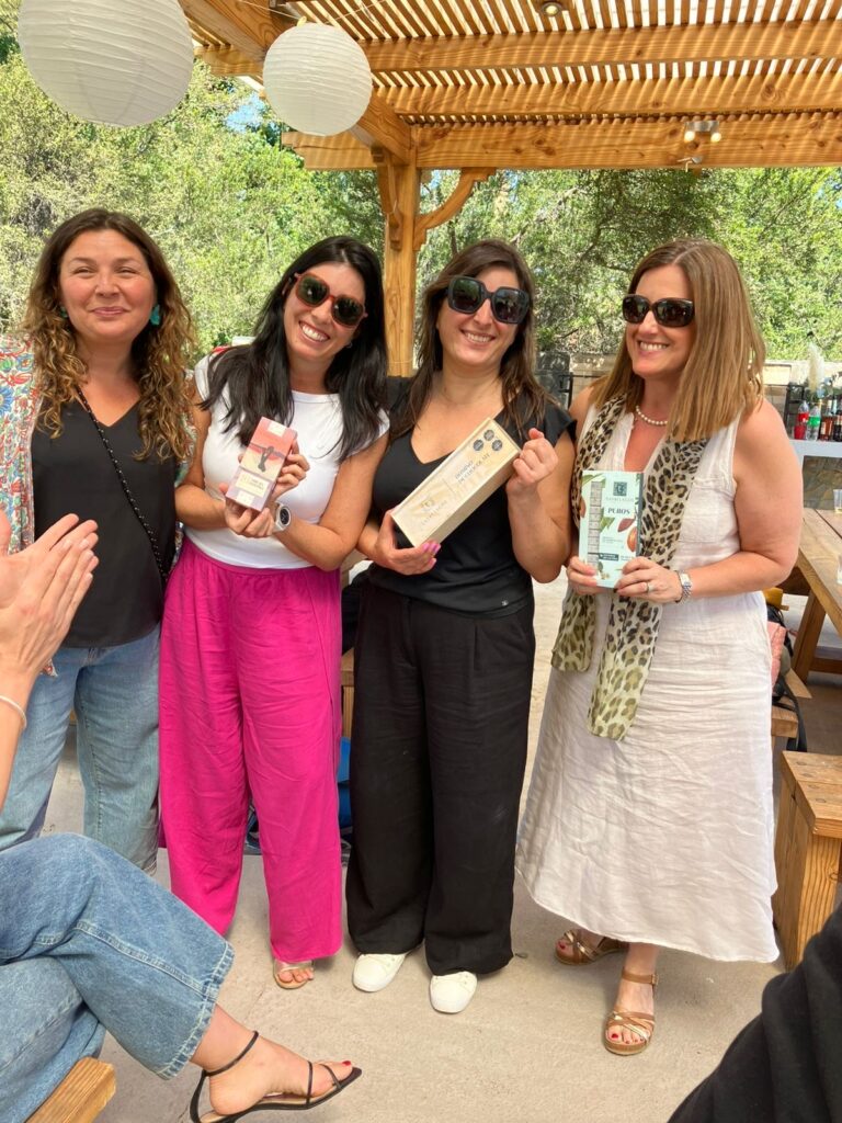 Las organizadoras del evento (de izquierda a derecha): Francisca Montecinos, Pilar Concha, Bárbara Bonati y Paula Pérez.